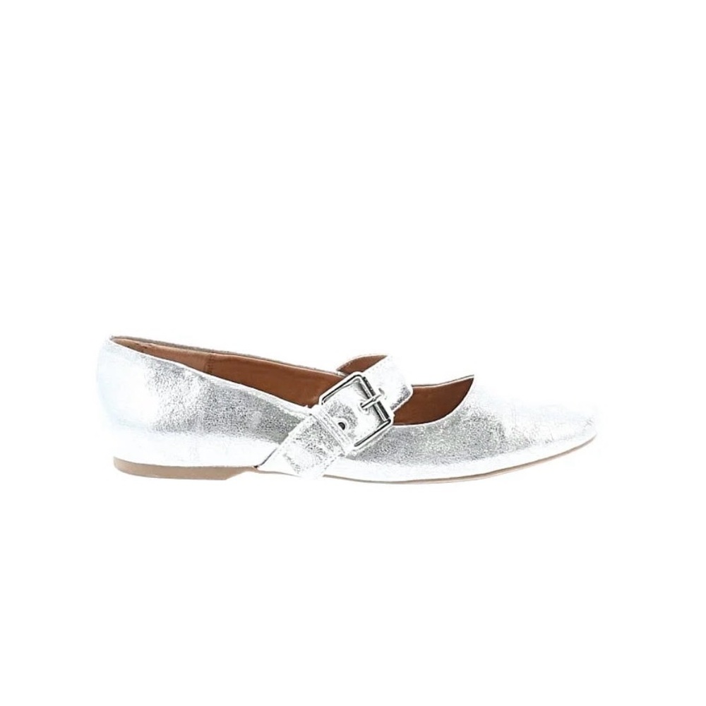 Dolce Vita Silver Flats with Buckle